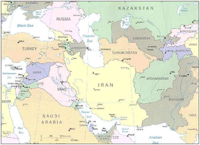 map of the Mid-East